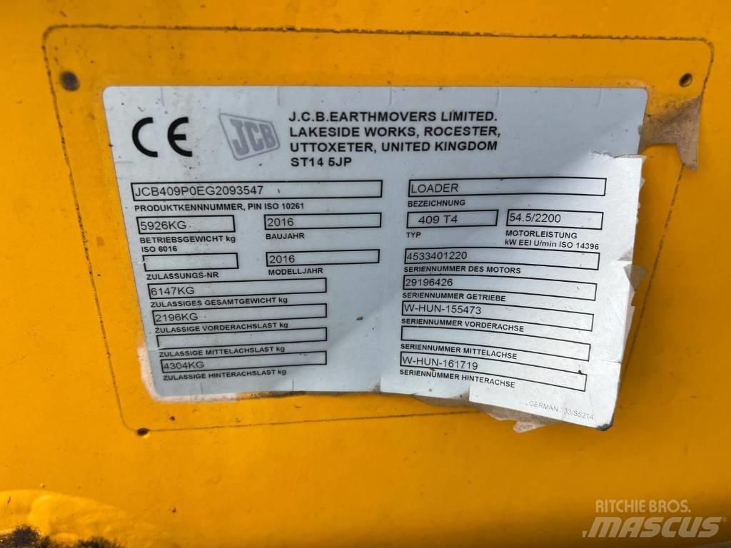 JCB 409 Agri shovel 轮式装载机