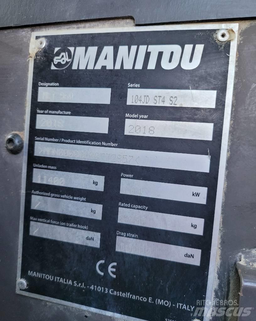 Manitou MLT960 伸缩臂叉装车|叉装车