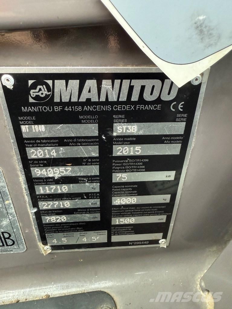 Manitou MT 1840 ST3B 伸缩臂叉装车|叉装车