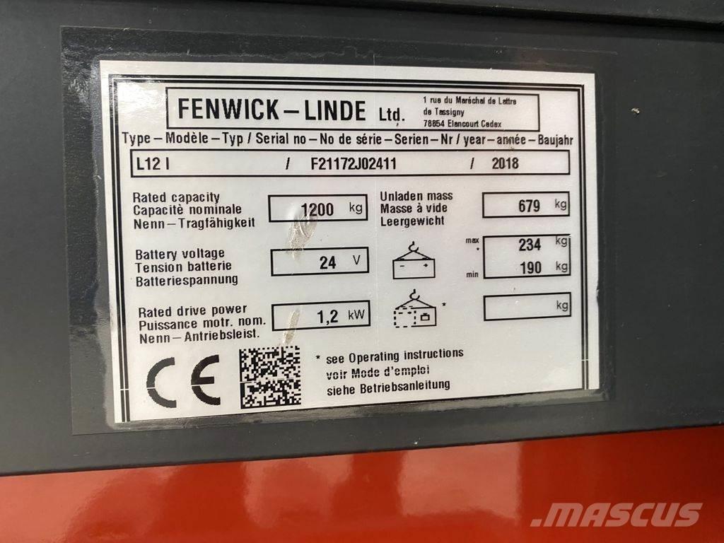 Linde L12 I 手推堆垛车