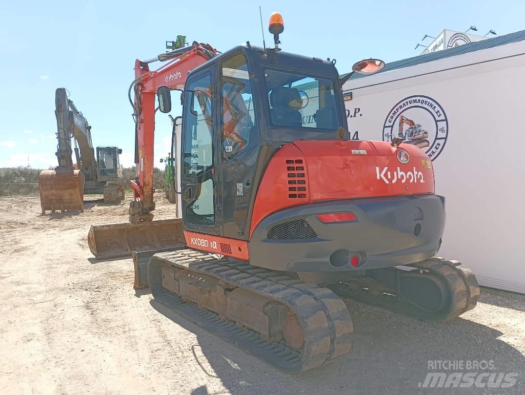 Kubota KX080-4a 挖坑机