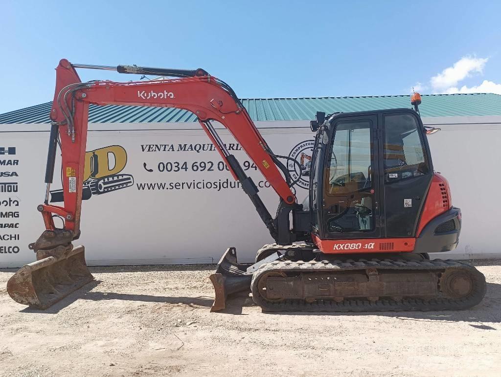 Kubota KX080-4a 挖坑机