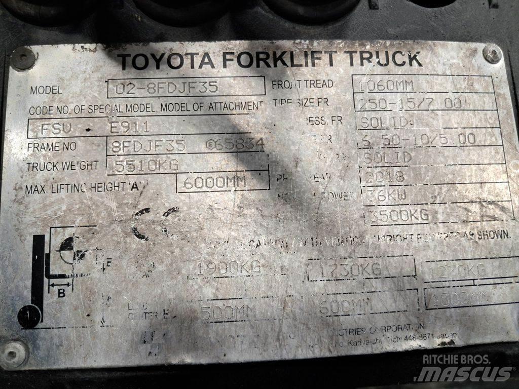 Toyota 02-8FDJF35 柴油叉车