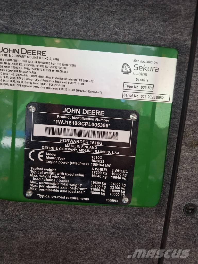 John Deere 1510G 集运机