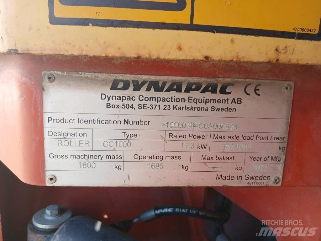 Dynapac CC1000, Vält 双轮压路机