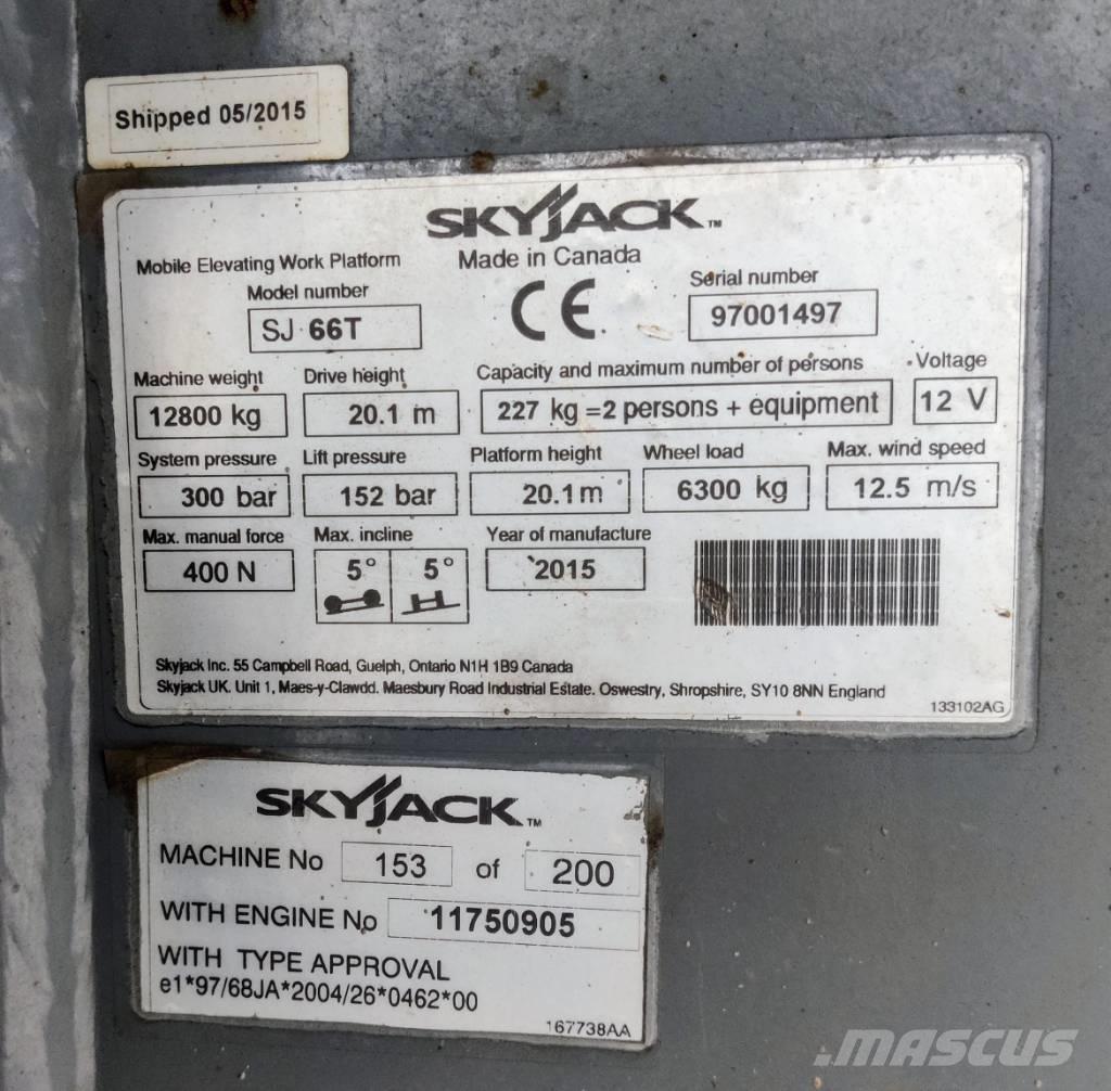 SkyJack SJ 66 T 曲臂高空工作平台