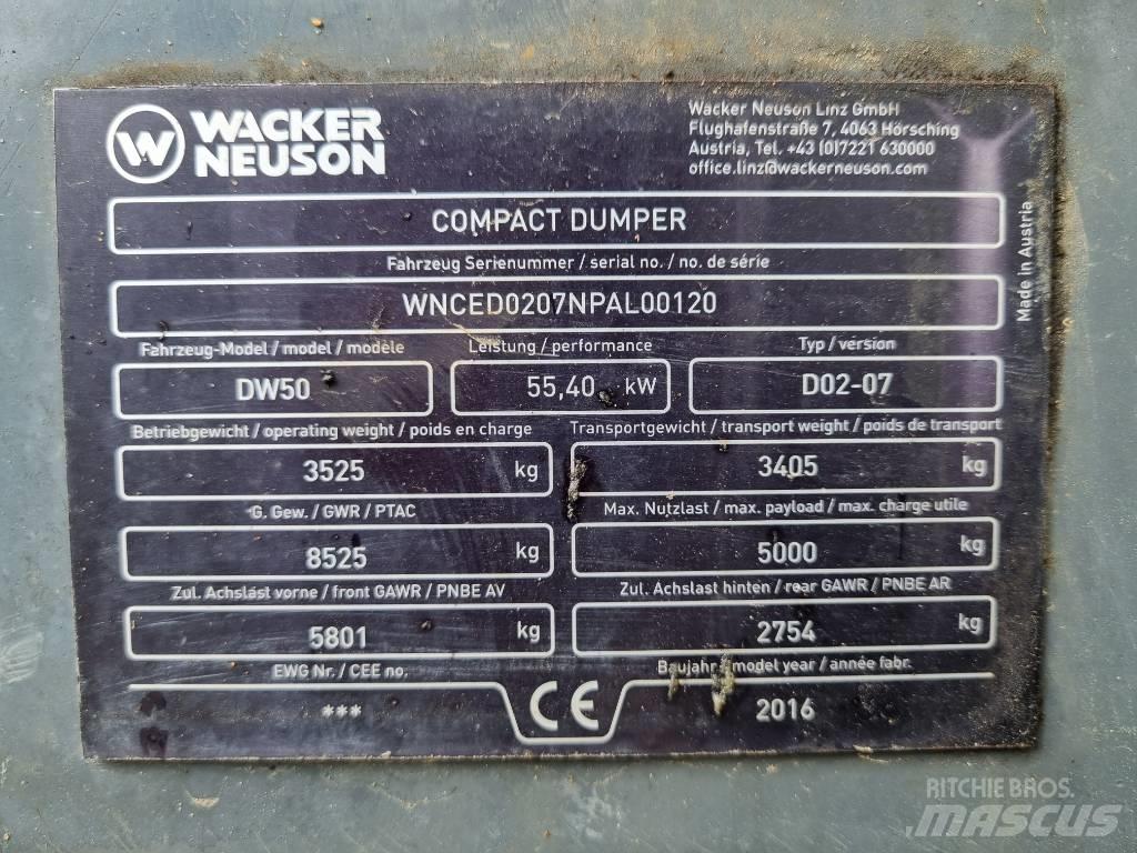 Wacker Neuson DW 50 翻斗车\公路型自卸车
