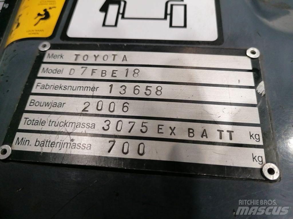 Toyota 7FBEF18 电动叉车