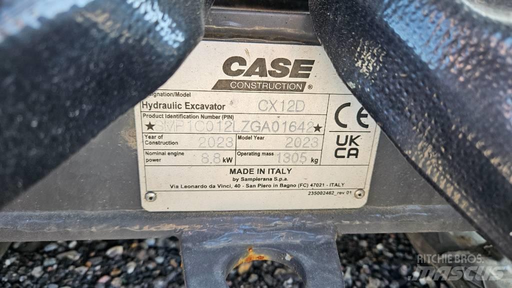 CASE CX12D 小型挖掘机