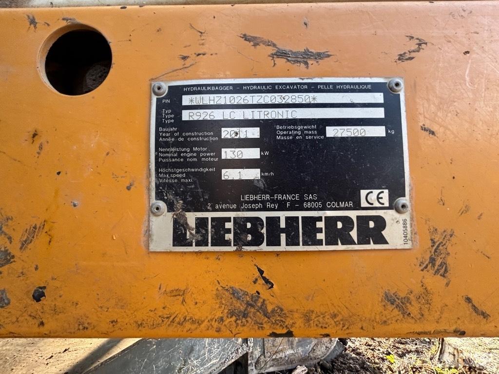 Liebherr R 926 LC NL 长臂挖掘机