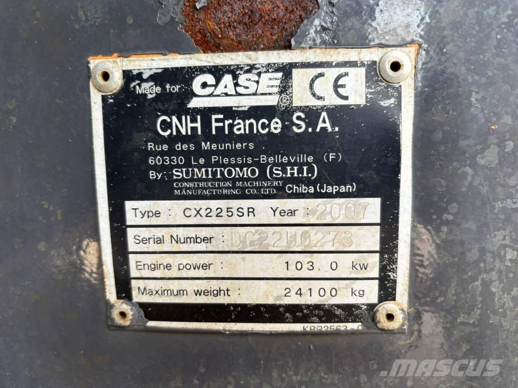 CASE CX 225 SR 履带挖掘机