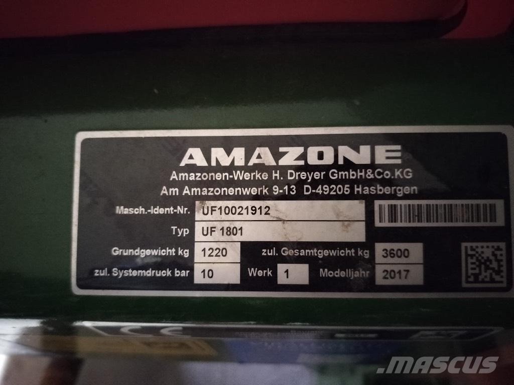 Amazone UF 1801 悬挂式喷雾机