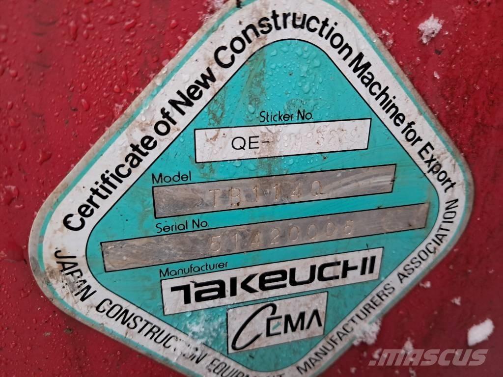 Takeuchi TB 1140 履带挖掘机
