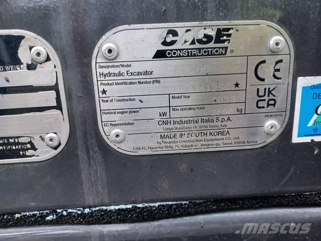 CASE CX 26 C 小型挖掘机