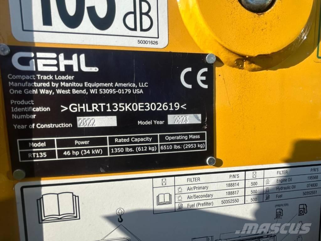 Gehl RT135 滑移装载机