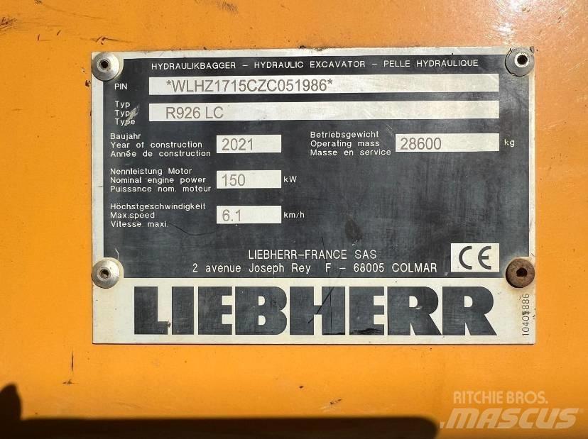 Liebherr R 926 LC 履带挖掘机