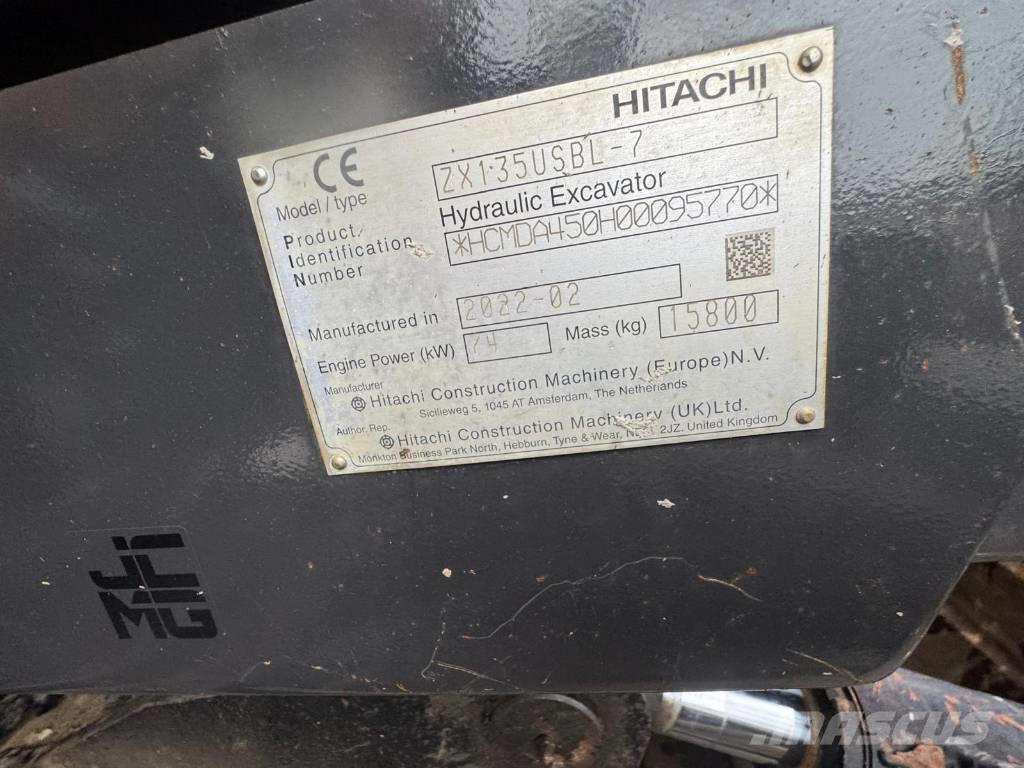 Hitachi ZX 135 US-7 履带挖掘机