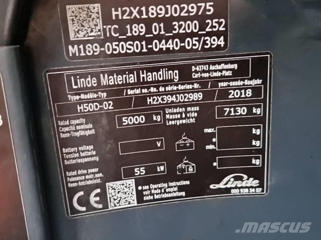 Linde H50D-02 柴油叉车