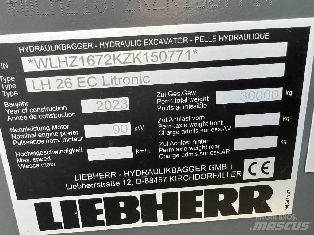 Liebherr LH26 EC 履带挖掘机