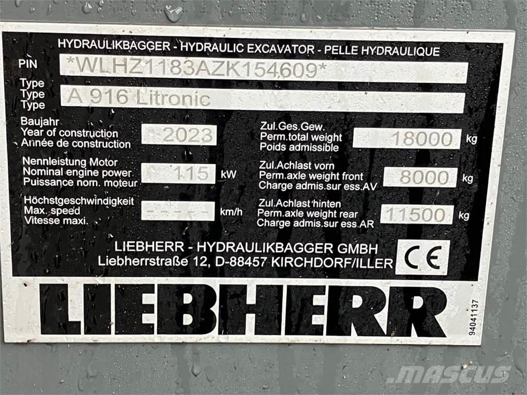 Liebherr A916 轮式挖掘机