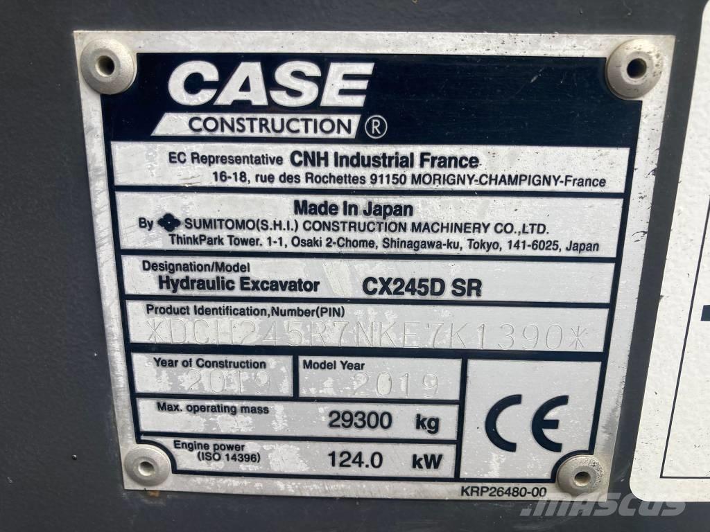 CASE CX 245 D SR LC 履带挖掘机