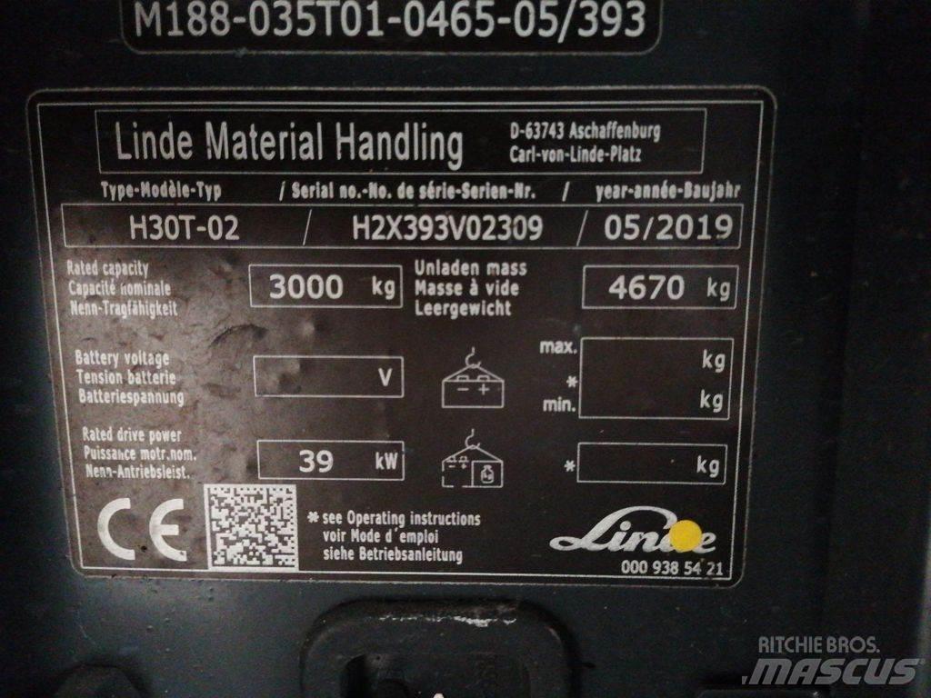 Linde H30T-02 天然气叉车