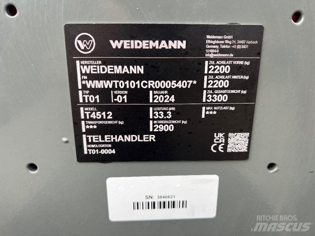 Weidemann 4512 电动叉车