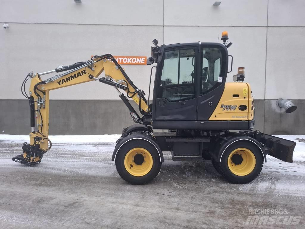 Yanmar B 75 W 轮式挖掘机