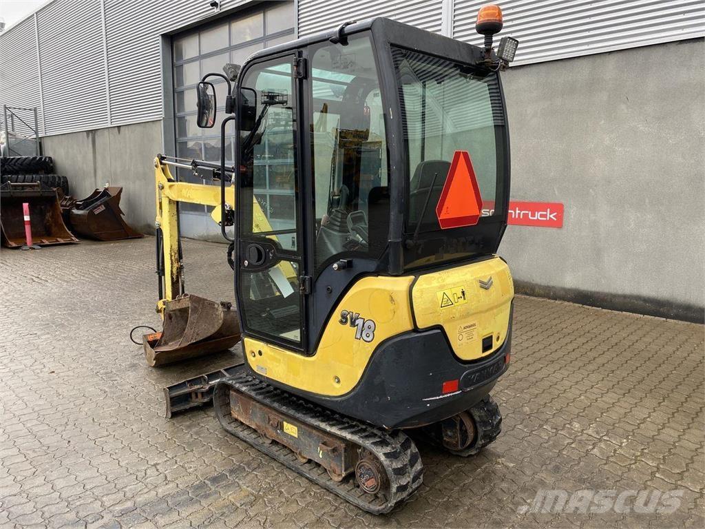 Yanmar SV18 轮式挖掘机