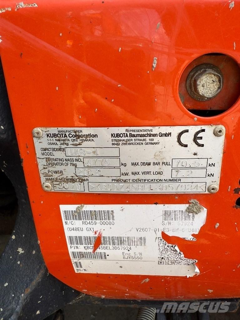Kubota U 48 小型挖掘机