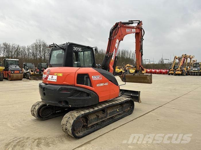 Kubota KX080-4A2 中型挖掘机