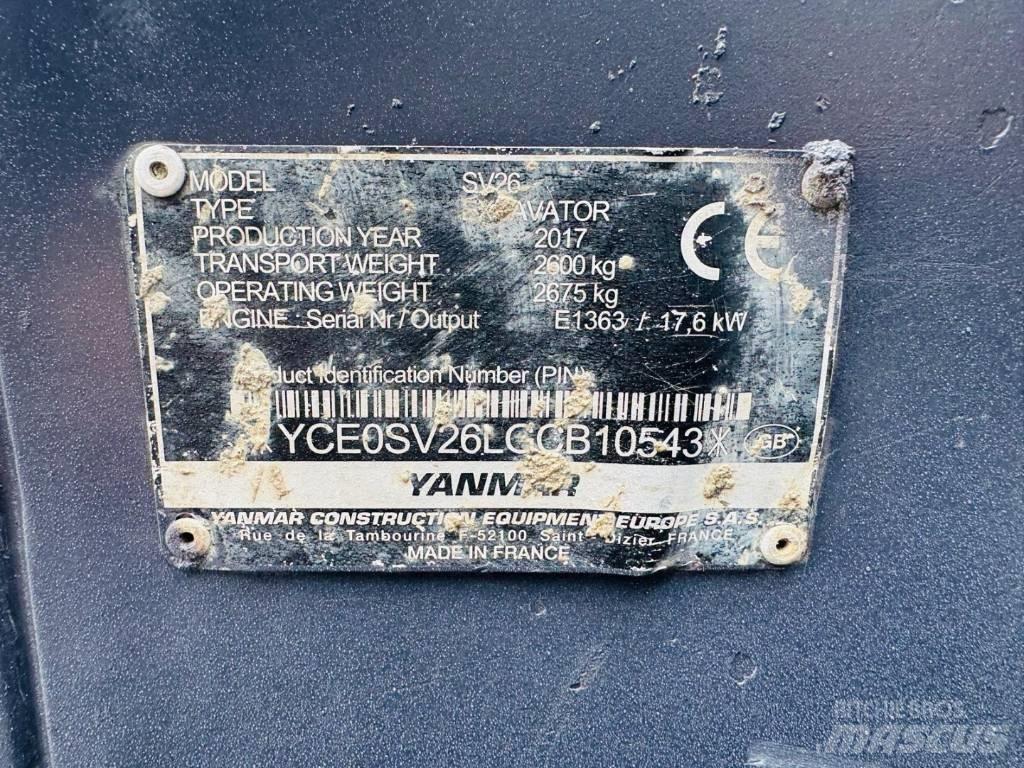 Yanmar SV 26 小型挖掘机