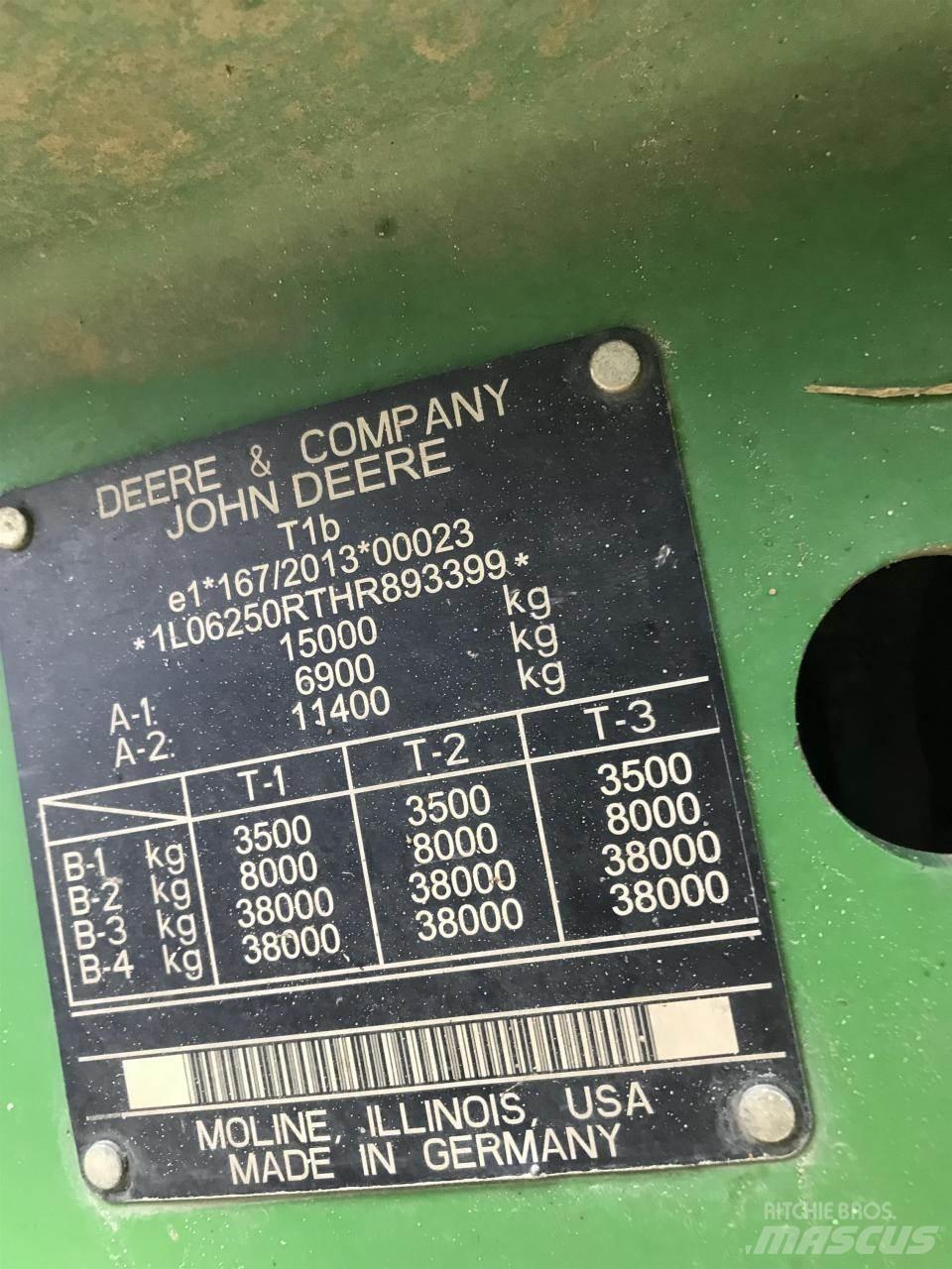 John Deere 6250R 拖拉机/农用车