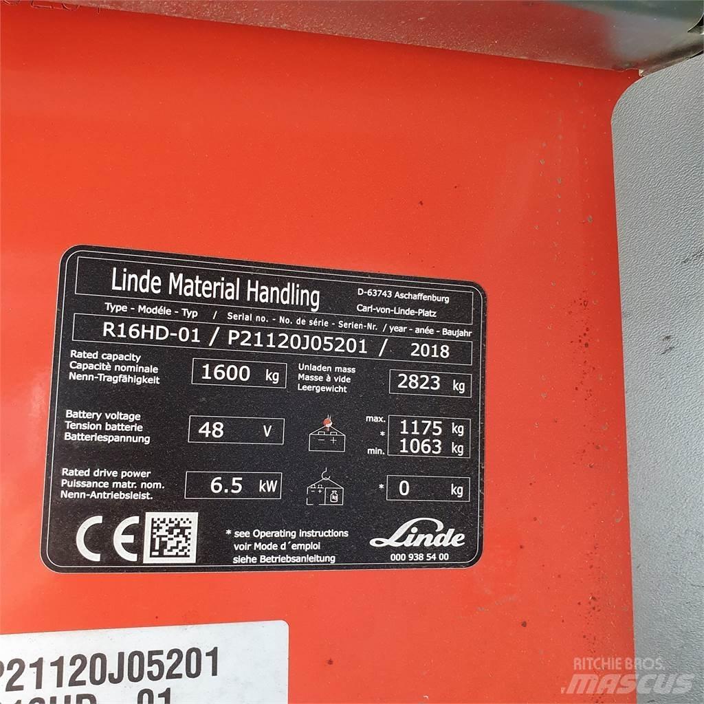 Linde R16HD 前移式叉车