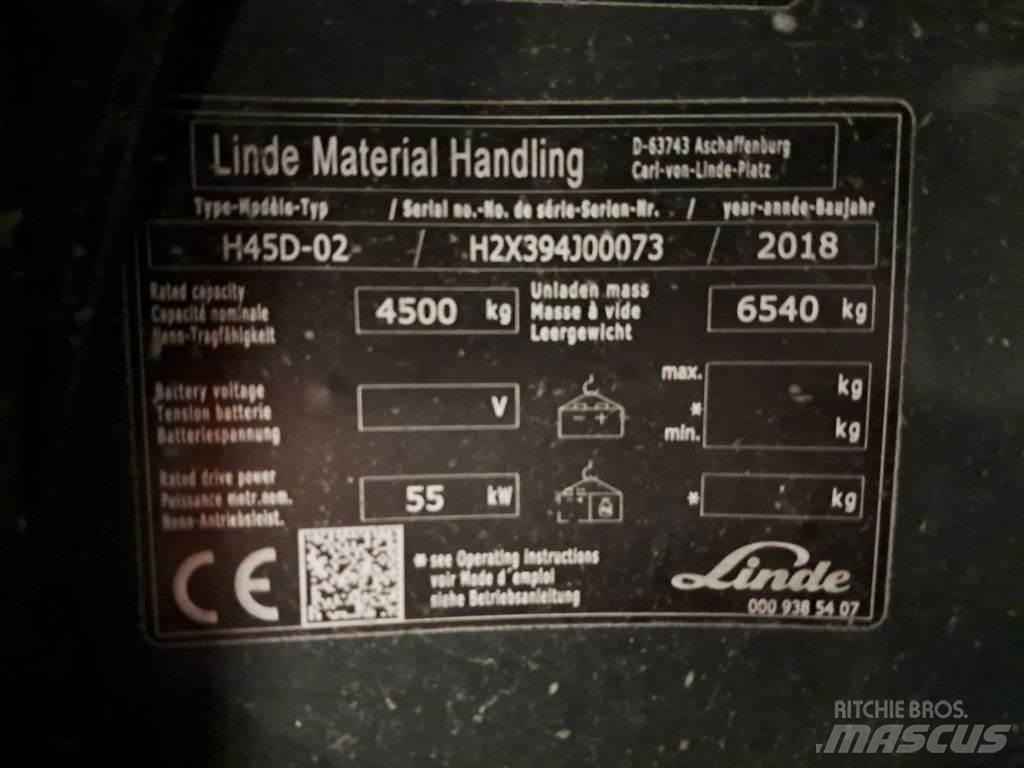 Linde H45D-02 柴油叉车