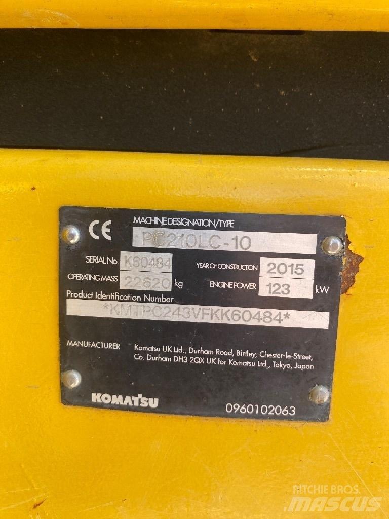 Komatsu PC 210 LC-10 履带挖掘机