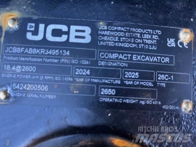 JCB 26C-1 小型挖掘机