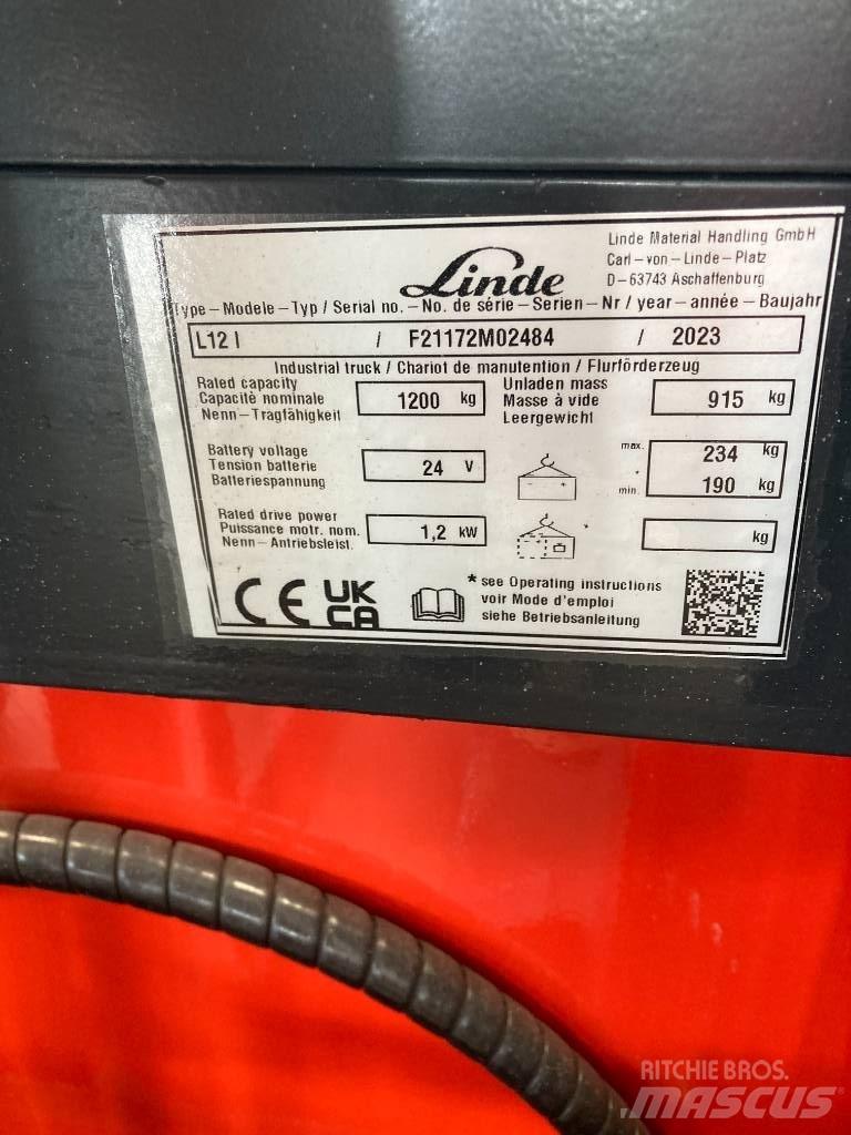 Linde L12i/1172 手推堆垛车