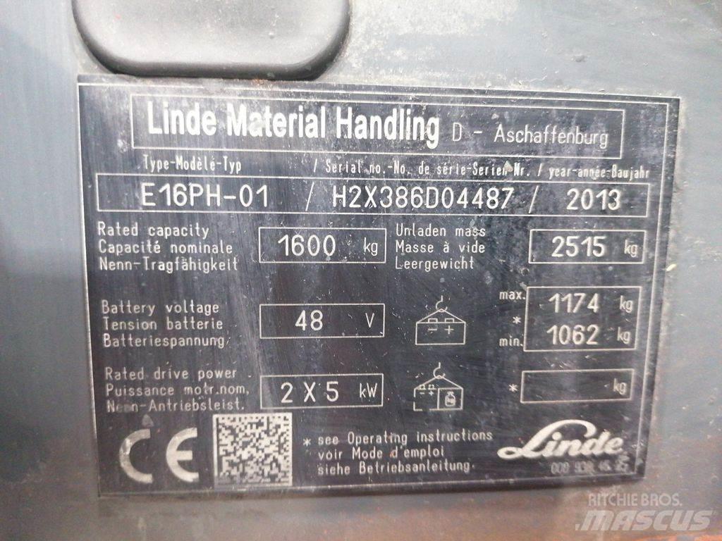 Linde E16PH-01 电动叉车