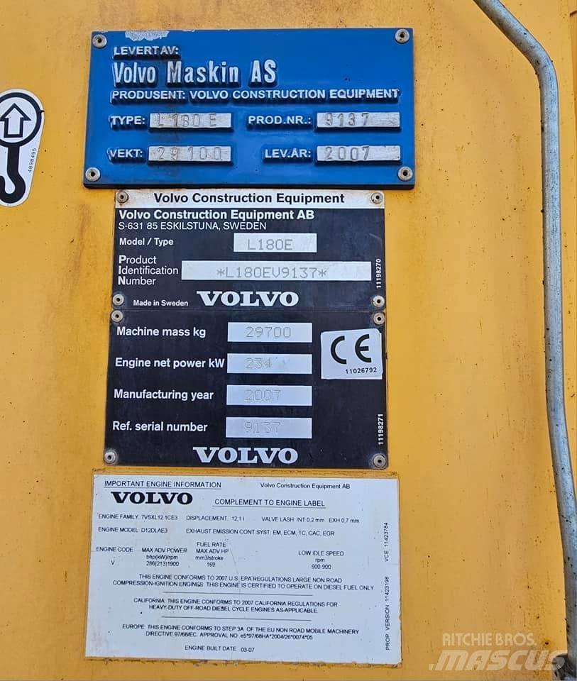 Volvo L 180 E 轮式装载机