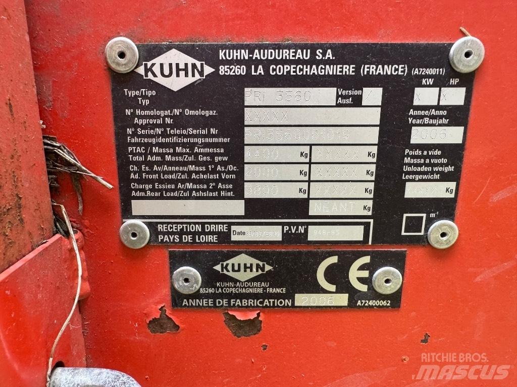 Kuhn Primor 3560 拆捆机/剪钳机/开卷机