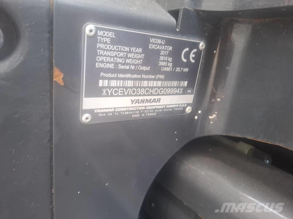 Yanmar Vio 38-U 小型挖掘机