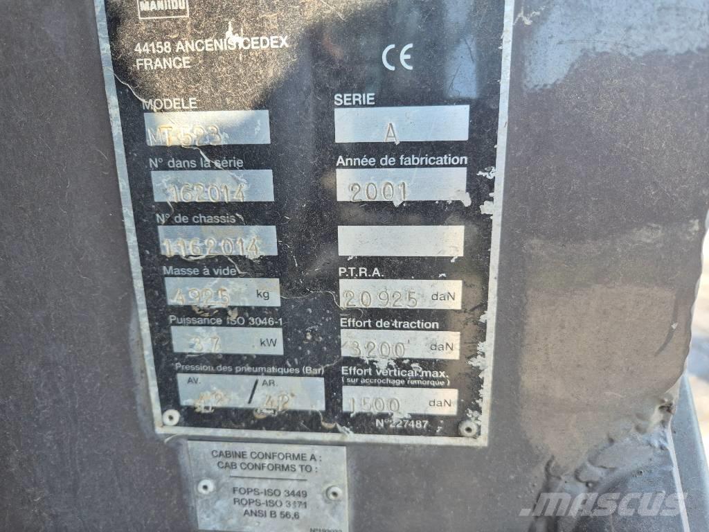 Manitou MT 523 伸缩臂叉装车|叉装车