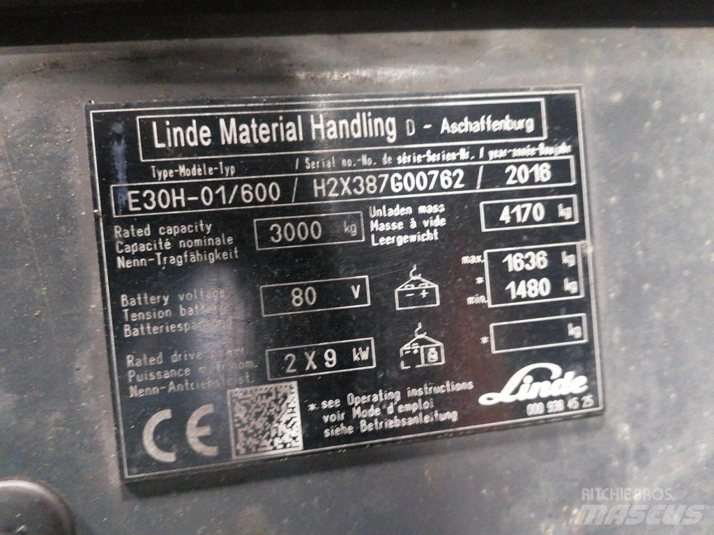 Linde E30H-01/600 电动叉车