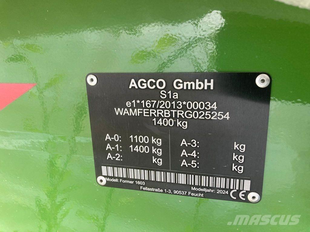 Fendt Former 1603 犁耙和摊草机