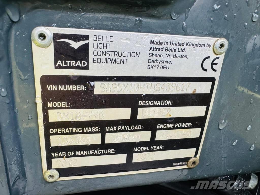 Altrad Belle DX1000 翻斗车\公路型自卸车