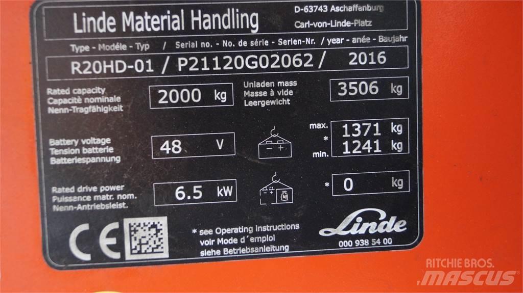 Linde R20HD 前移式叉车
