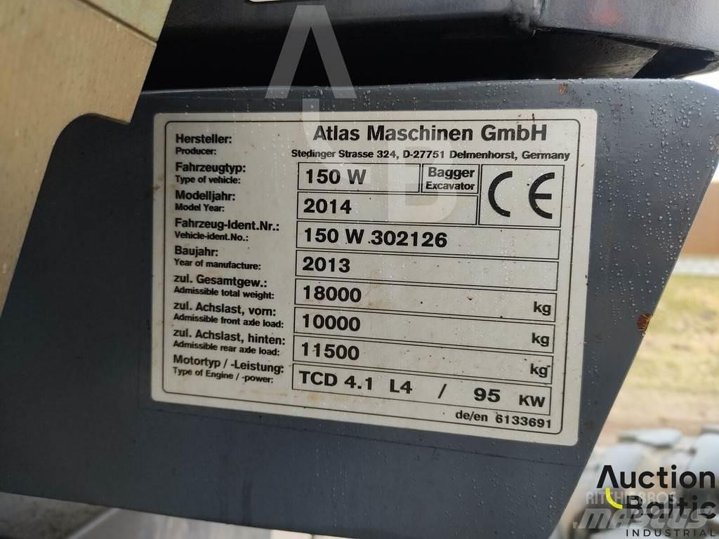 Atlas 150 W 轮式挖掘机