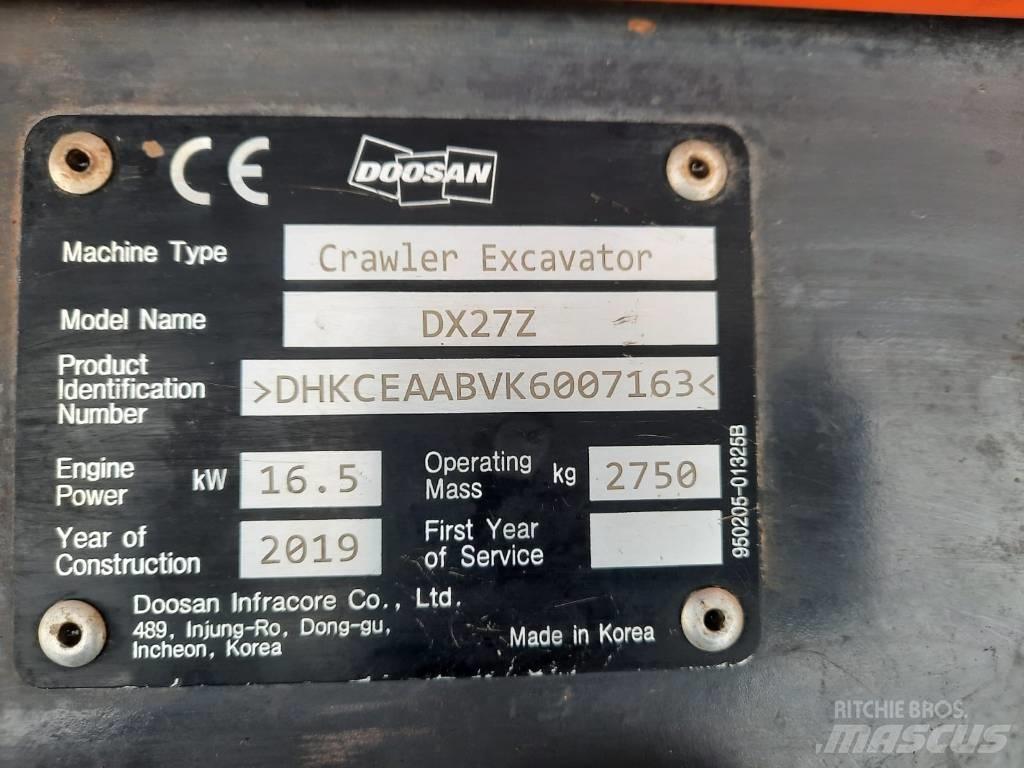 Doosan DX 27 Z 小型挖掘机