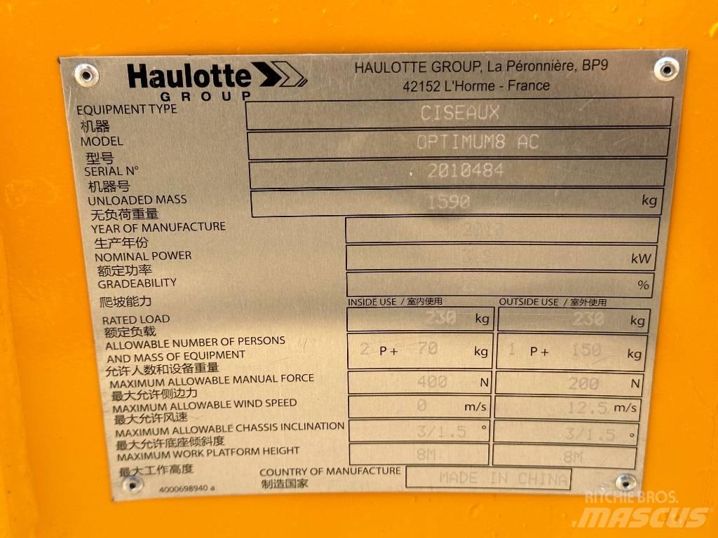 Haulotte OPTIMUM 8 剪叉式升降机